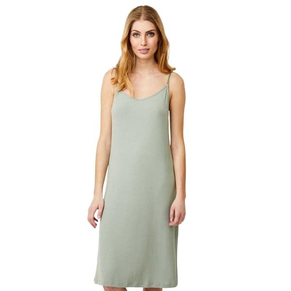 CCDK Copenhagen Dam Sally Ribbad Interlock Slipklänning Iceberg Green 8 UK