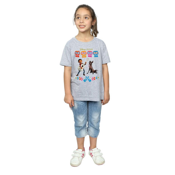 Coco Girls Miguel Logo Bomull T-shirt 12-13 År Sports Grey Sports Grey 12-13 Years