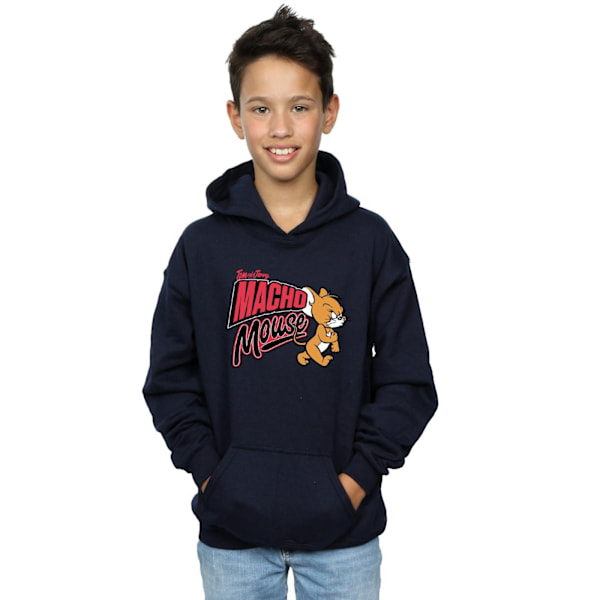 Tom And Jerry Boys Macho Mouse Hoodie 5-6 år Marinblå Navy Blue 5-6 Years