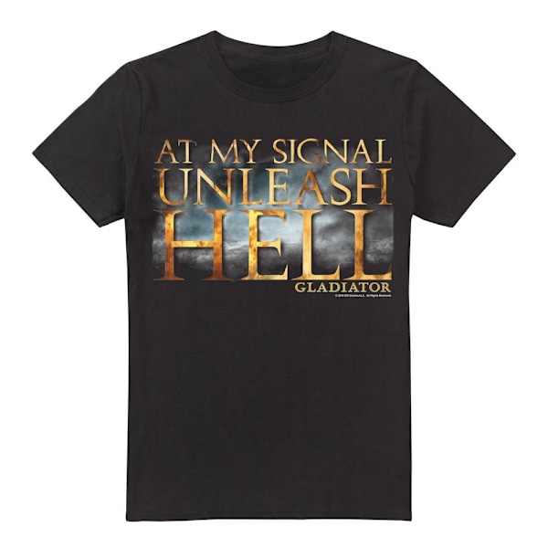 Gladiator Herr Unleash Hell T-Shirt S Svart Black S