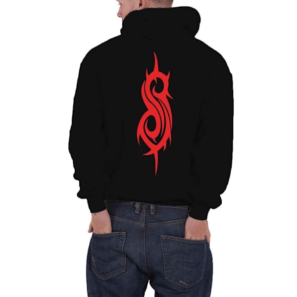 Slipknot Unisex Vuxen Baktryck Logo Pullover Hoodie M Svart Black M