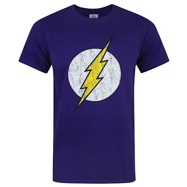 DC Comics Flash Distressed Logo T-shirt S Lila Purple S