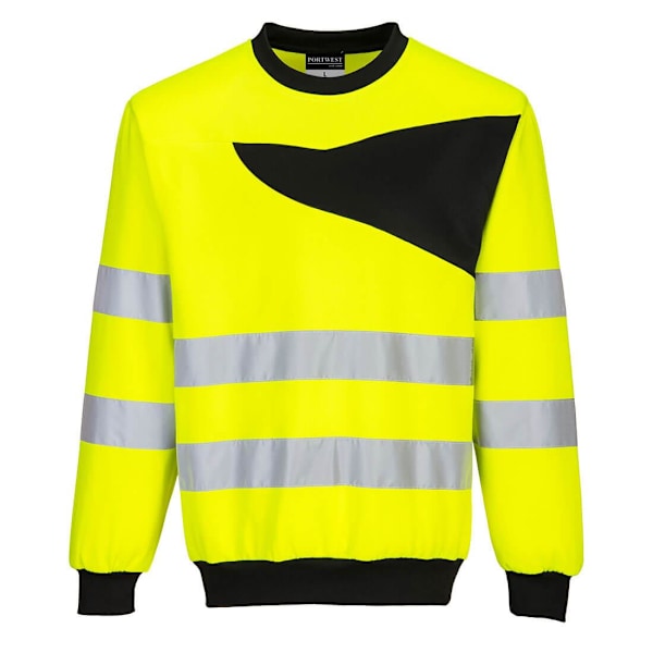 Portwest Herr PW2 High-Vis Sweatshirt 4XL Gul/Svart Yellow/Black 4XL