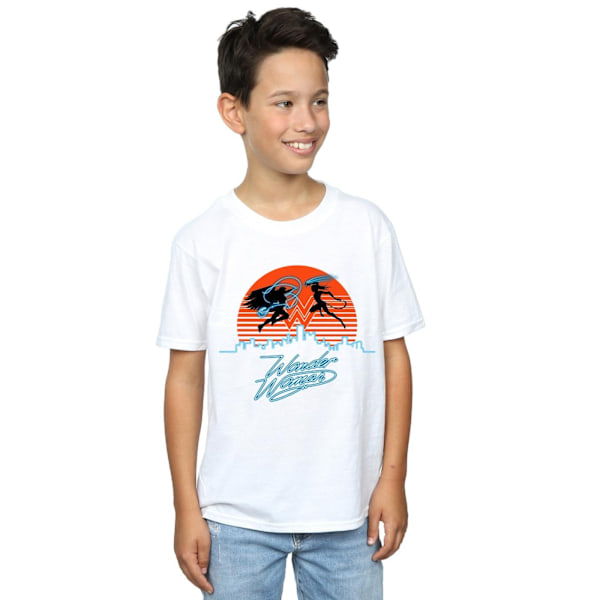 DC Comics Boys Wonder Woman 84 Sunset Battle T-Shirt 7-8 år White 7-8 Years