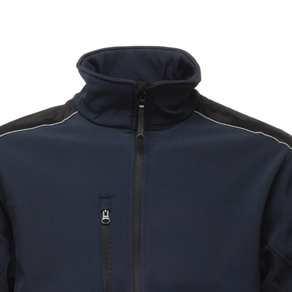 Regatta Sandstorm slitstark arbetskläder Softshell jacka (vattenavvisande) för män Navy/Black M