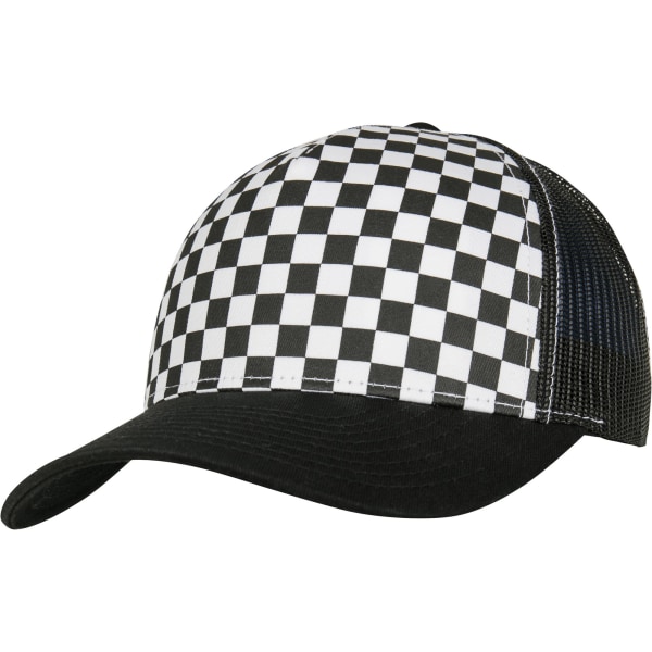 Flexfit från Yupoong Checkerboard Retro Trucker Cap One Size Black Black/White One Size