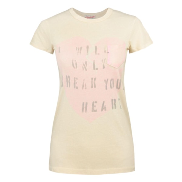 Junk Food Damkläder/Dam I Will Only Break Your Heart T-Shirt XL White XL