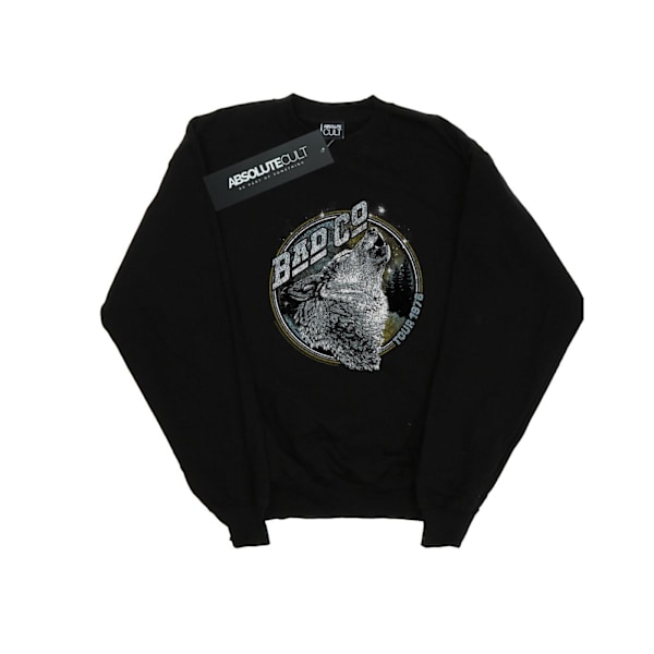 Bad Company Dam/Kvinnor Wolf Tour 1976 Sweatshirt M Svart Black M