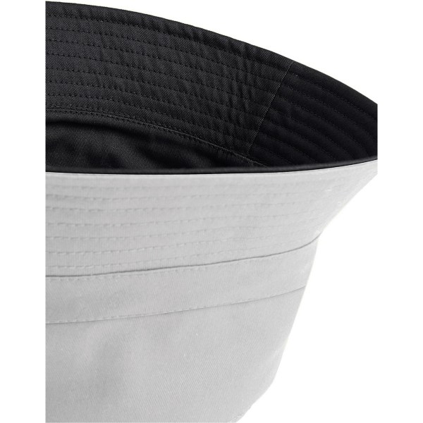 Beechfield Unisex Vuxen Vändbar Bucket Hat L-XL Svart/Lätt Black/Light Grey L-XL