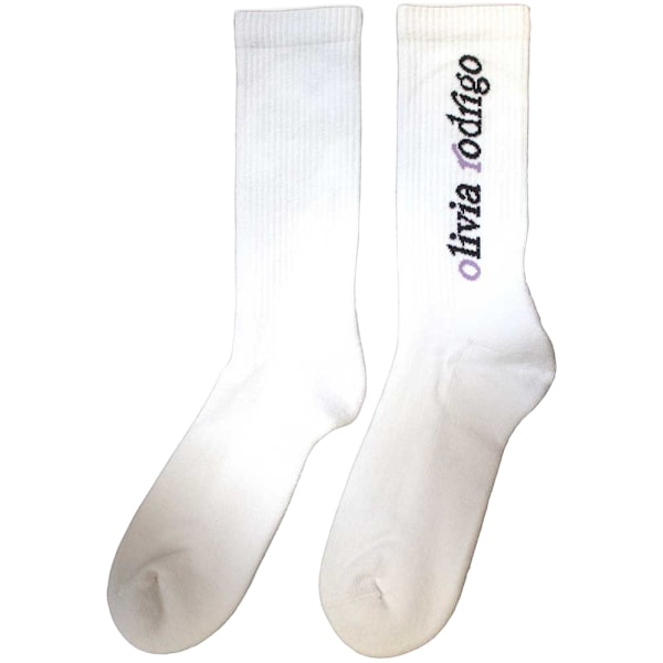 Olivia Rodrigo Unisex Vuxen Spill Your Guts Terrycloth Strumpor 7 White 7 UK-11 UK
