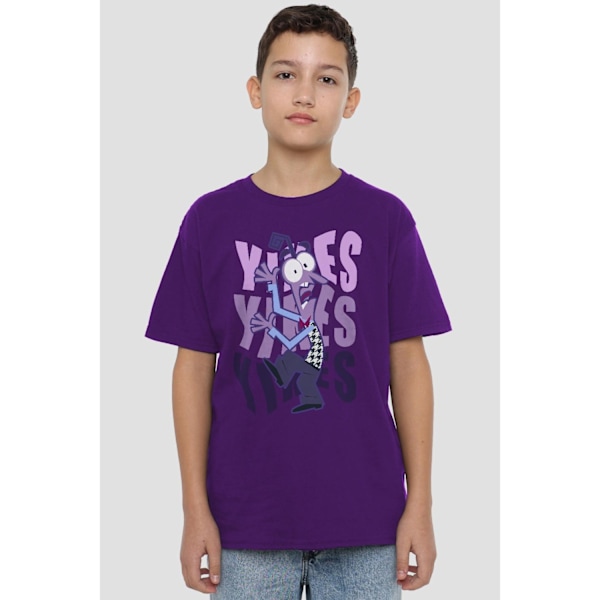 Insidan Ut 2 Barn/Kids Rädsla T-Shirt 9-10 År Lila Purple 9-10 Years