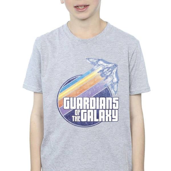 Guardians Of The Galaxy Boys Badge Rocket T-Shirt 5-6 Years Spo Sports Grey 5-6 Years