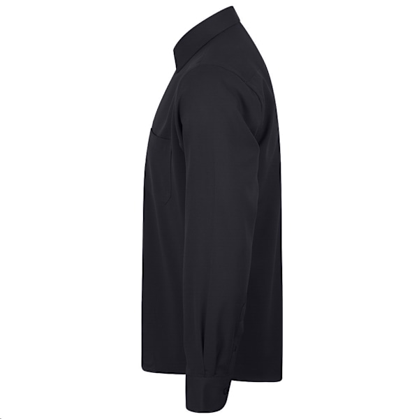 Henbury Herr Moisture Wicking Långärmad Skjorta L Svart Black L