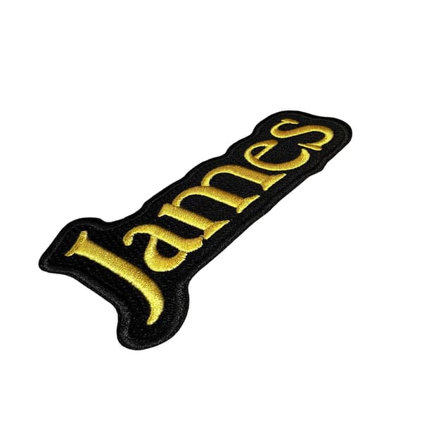 James vävd logotyp-patch One Size Svart/Gul Black/Yellow One Size