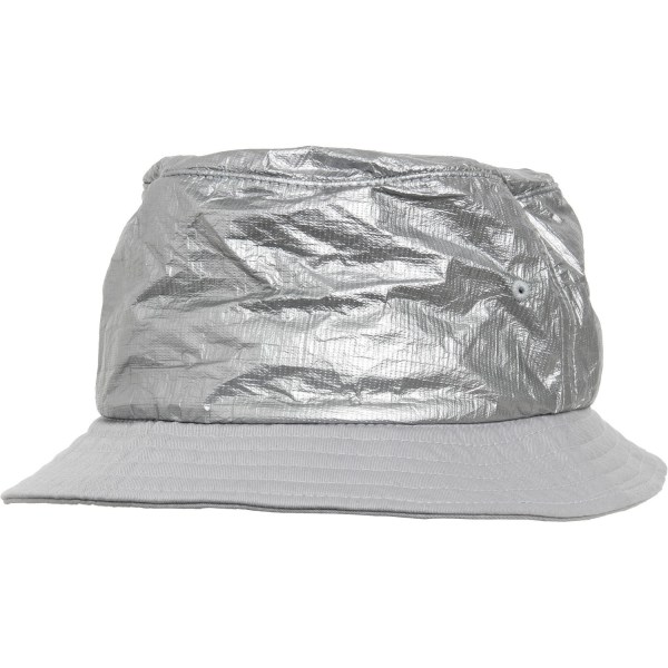 Flexfit By Yupoong Crinkled Paper Bucket Hat One Size Silver Silver One Size