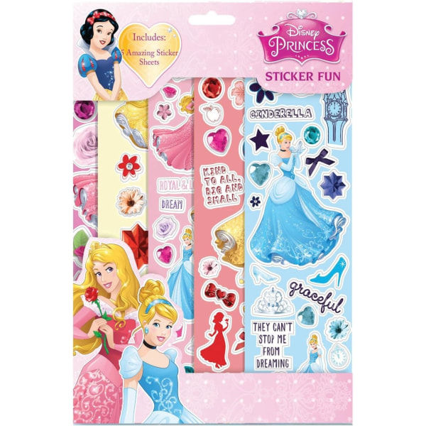 Disney Princess Fun Stickers (Pack med 4) One Size Flerfärgad Multicoloured One Size