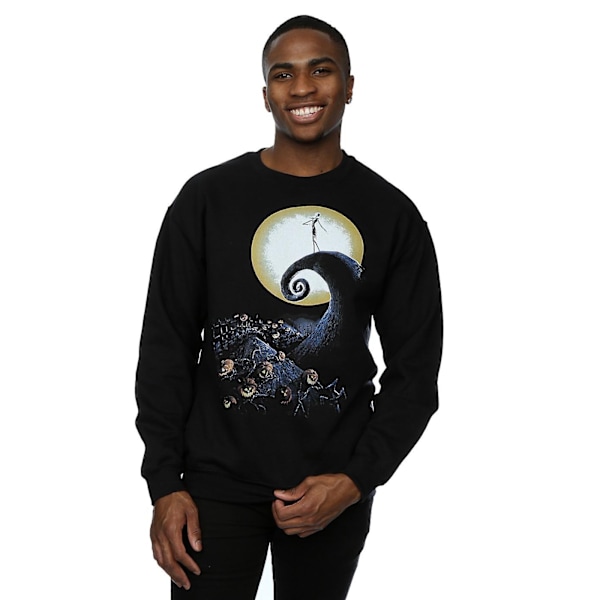 Nightmare Before Christmas Unisex Vuxen Cemetery Sweatshirt XXL Black XXL