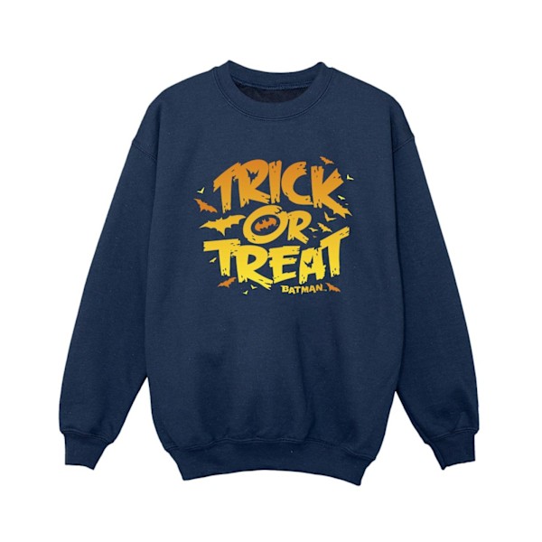 DC Comics Boys Batman Trick Or Treat Sweatshirt 3-4 år Marinblå Navy Blue 3-4 Years