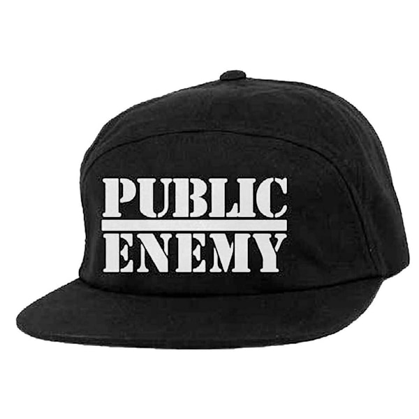 Public Enemy Unisex Vuxen Logo Camper Cap En Storlek Svart Black One Size