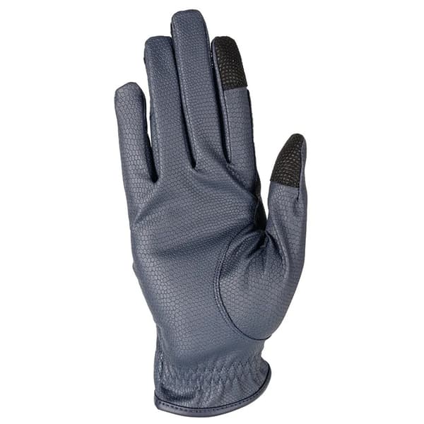 Hy Barn/Barn Shimmer Ridhandskar XL Marinblå/Silver Navy/Silver XL