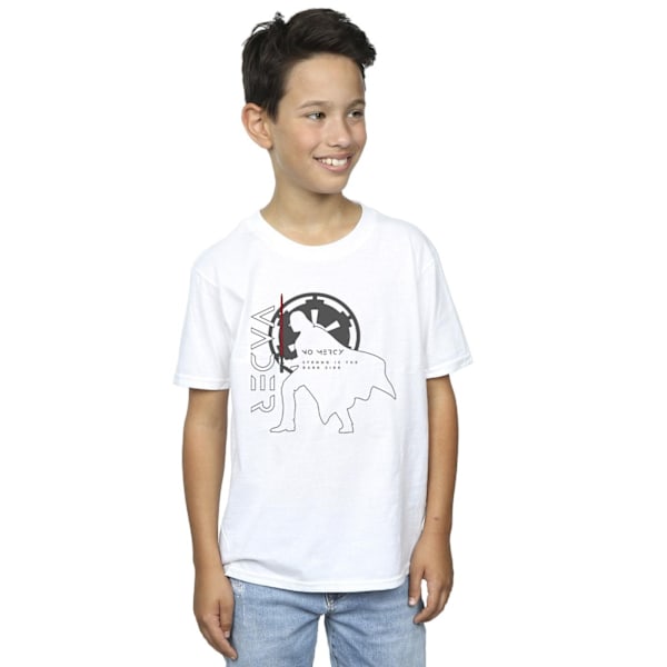 Star Wars: Obi-Wan Kenobi Boys Vader No Mercy T-Shirt 12-13 År White 12-13 Years