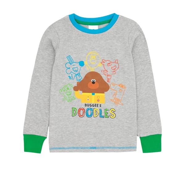 Hey Duggee Barn/Barn Pyjamas Set 4-5 år Grå/Blå/Grön Grey/Blue/Green 4-5 Years