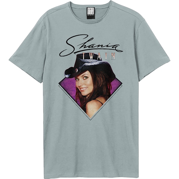 Amplified Unisex Vuxen T-shirt Shania Twain Ansikte Stl L Konstig Blå Strange Blue L