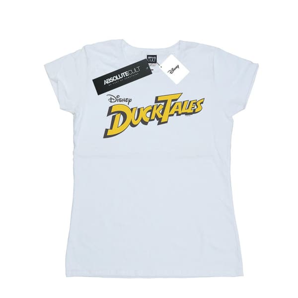 Disney Dam/Dam Ankeborg Logotyp Bomulls T-shirt L Vit White L