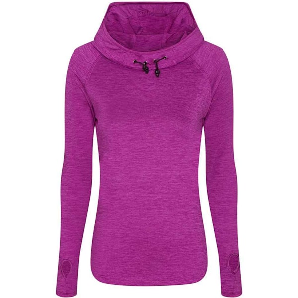 AWDis Cool Dam/Damer Krage Hals Topp L Raspberry Melange Raspberry Melange L