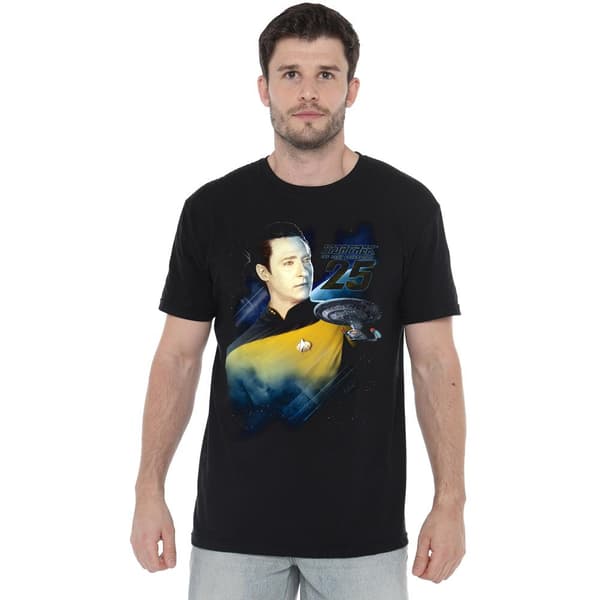 Star Trek Herr 25th Data T-Shirt M Svart Black M
