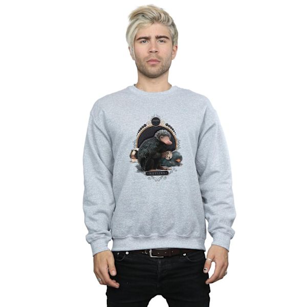 Fantastiska vidunder Mäns Baby Nifflers Sweatshirt L Sports Grey Sports Grey L