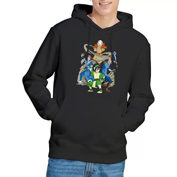 Avatar: The Last Airbender Herr Team Avatar Elements Hoodie XXL Black XXL