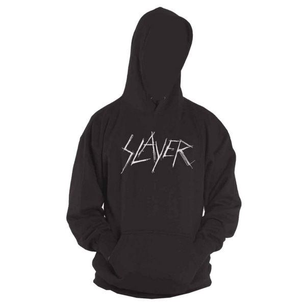 Slayer Unisex Vuxen Scratch Logo Pullover Hoodie L Svart Black L