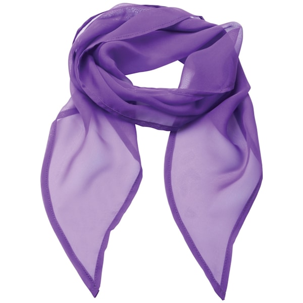 Premier Dam/Kvinna Arbets Chiffon Formell Scarf En Storlek Rich V Rich Violet One Size