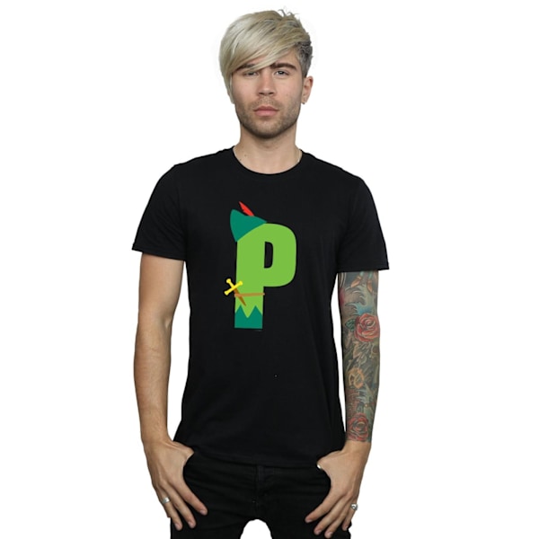 Disney Herr Alphabet P Is For Peter Pan T-shirt 3XL Svart Black 3XL