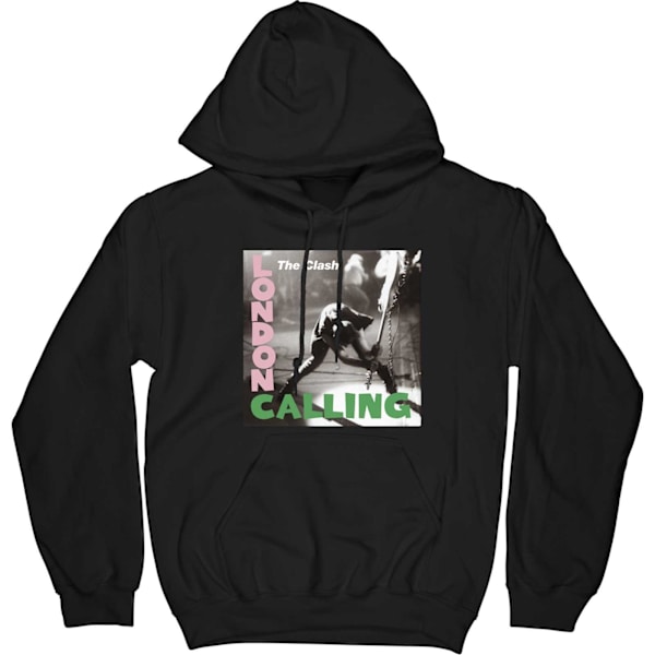 The Clash Unisex Adult London Calling Pullover Hoodie XL Svart Black XL