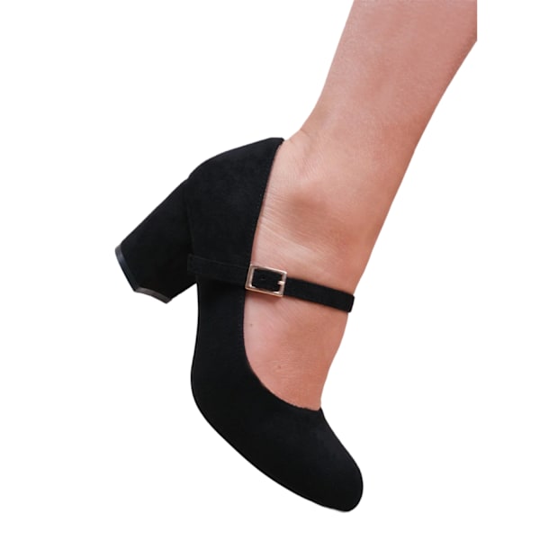 Where's That From Dam/Damer Araceli Block Heel Mary Janes 3 Black 3 UK