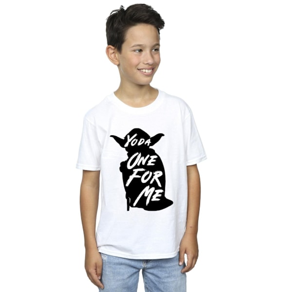 Star Wars Boys Yoda One For Me T-Shirt 7-8 år Vit White 7-8 Years