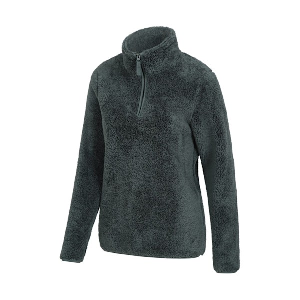 Mountain Warehouse Teddy Fleece Kvartär Zip Fleece för Kvinnor Green 18 UK