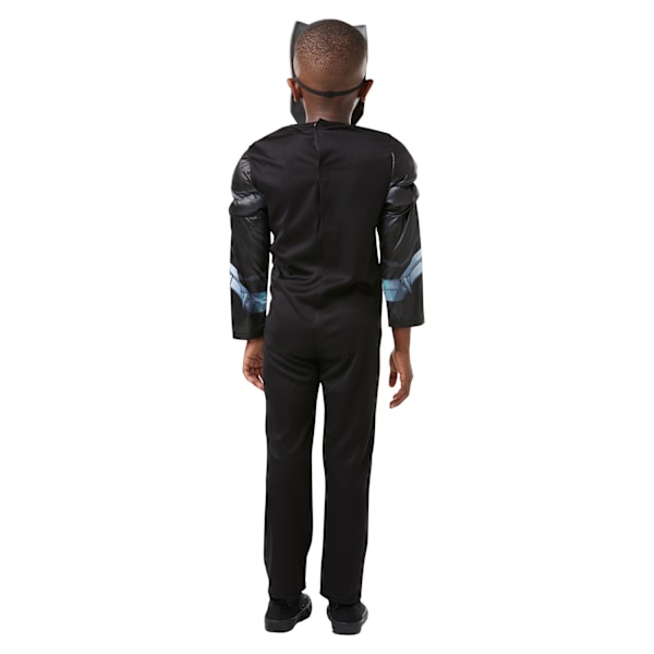 Black Panther Boys Deluxe Kostym L Svart/Silver Black/Silver L