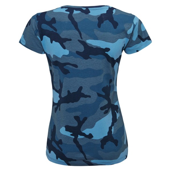 SOLS Dam/Dam Camo Kortärmad T-shirt L Blå Camo Blue Camo L