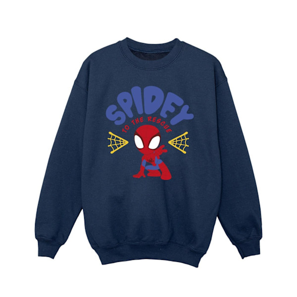 Marvel Girls Spidey And His Amazing Friends Rescue Sweatshirt 3 Navy Blue 3-4 Years