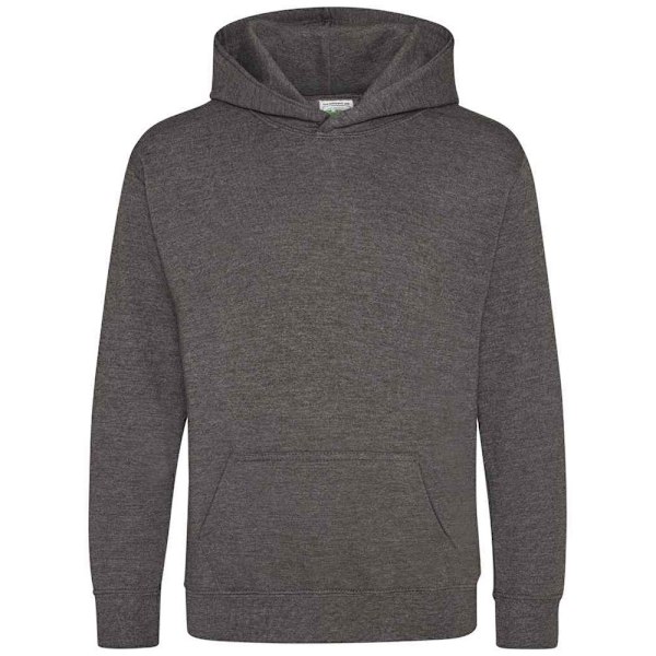 AWDis Cool Barn/Barn Plain Hoodie 5-6 År Charcoal Charcoal 5-6 Years