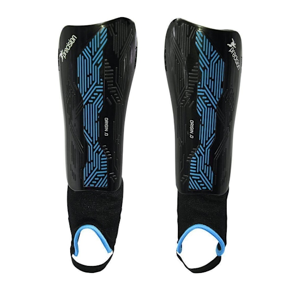 Precision Unisex Adult Origin.0 Shin Guards L Svart/Cyan Black/Cyan L