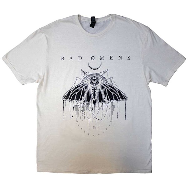 Bad Omens Unisex Adult Moth T-Shirt S Natural Natural S