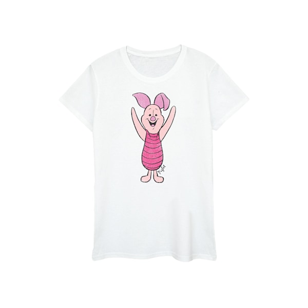 Winnie the Pooh Dam/Damer Piglet Bomull Boyfriend T-shirt X White XL