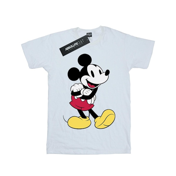 Disney Boys Mickey Mouse Classic Mickey T-shirt 7-8 år Vit White 7-8 Years