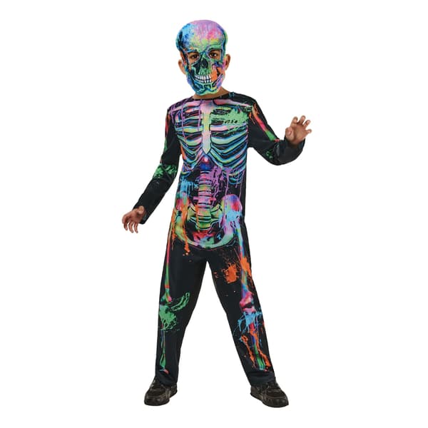 Bristol Novelty Barn/Barn Bonesky Graffiti Skelett Kostym Multicoloured 3-4 Years