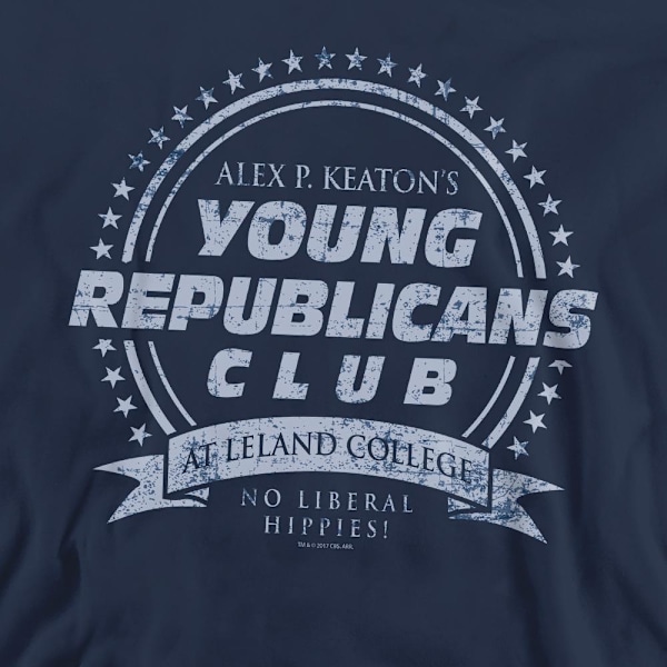 Family Ties Unisex Vuxen Young Republicans Club Sweatshirt XXL Navy XXL