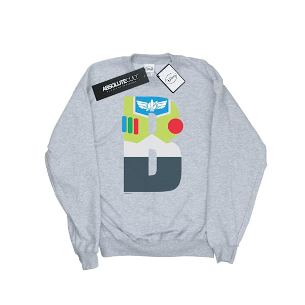 Disney Girls Alphabet B Is For Buzz Lightyear Sweatshirt 5-6 År Sports Grey 5-6 Years